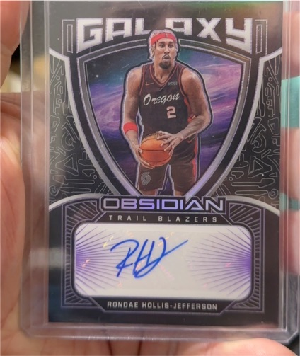 2020-21 Panini Obsidian Galaxy Auto Rondae Hollis-Jefferson — front