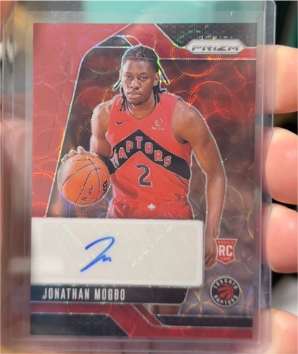 2024-25 Panini Prizm #RSI-JMR Jonathan Mogbo Rookie Signatures Auto — front