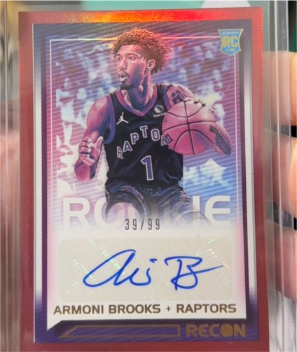 2021-22 Panini Recon Rookie Recon Signatures Red #RRS-AMB Armoni Brooks — front