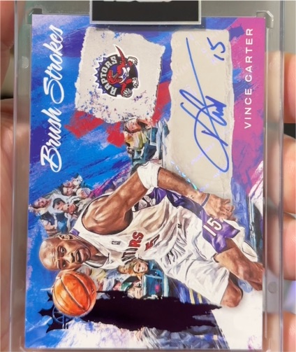 2022-23 Panini Court Kings Brush Strokes #BR-VC Vince Carter — front