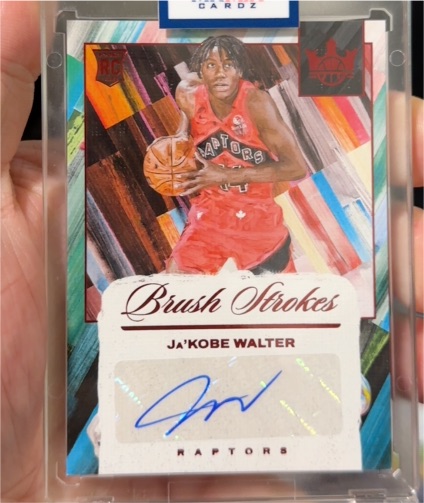 2024-25 Panini Court Kings Brush Strokes #BR-WAL Ja'Kobe Walter — front