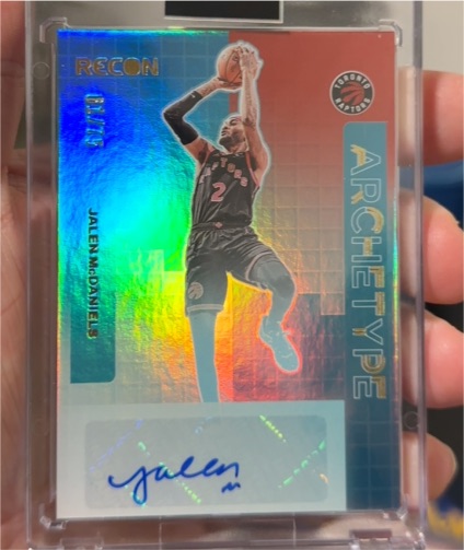 2023-24 Panini Recon #AS-JMD Jalen McDaniels Archetype Signatures — front