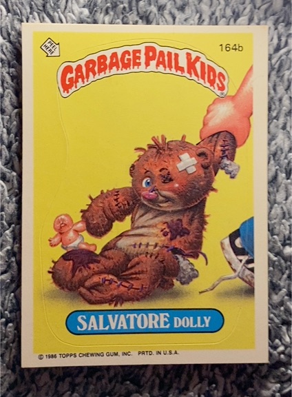 1986 Topps Garbage Pail Kids #164b Salvatore Dolly — front