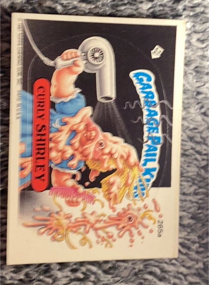 1987 Topps Garbage Pail Kids #265a Curly Shirley — front