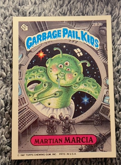 1987 Topps Garbage Pail Kids #283b Martian Marcia — front