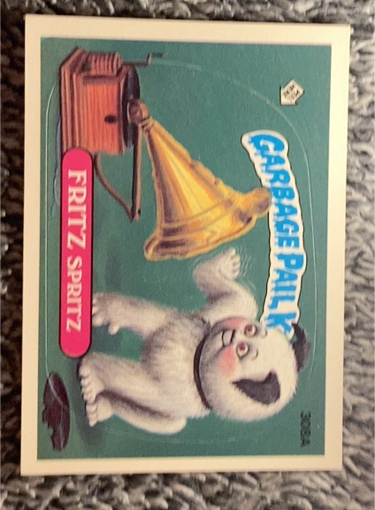 1987 Topps Garbage Pail Kids Series 8 #308a Fritz Spritz — front