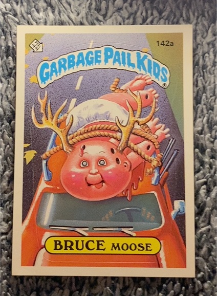 1986 Topps Garbage Pail Kids Series 4 #142a Bruce Moose — front