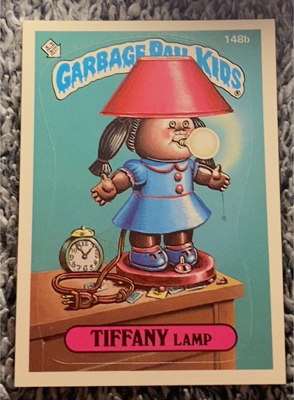 1986 Topps Garbage Pail Kids #148b Tiffany Lamp — front