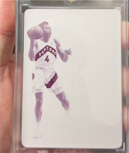 2022-23 Panini Obsidian Printing Plate Magenta 1/1 Kyle Lowry — front