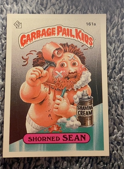 1986 Topps Garbage Pail Kids #161a Shorned Sean — front
