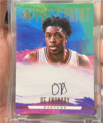 2017-18 Panini Court Kings Fresh Paint FP2-OGA OG Anunoby — front