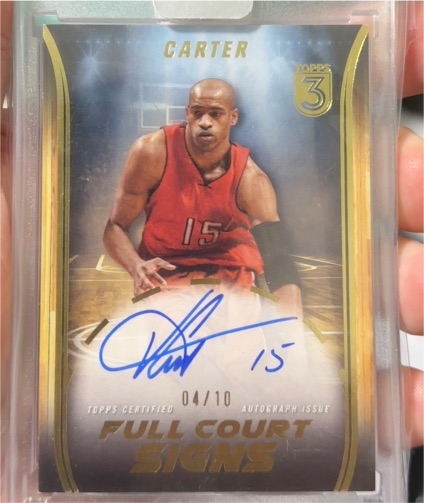 2024 Topps 3 Full Court Signs #Vince Carter — front