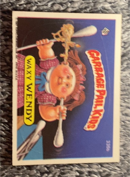 1987 Topps Garbage Pail Kids Series 9 #335b Waxy Wendy — front