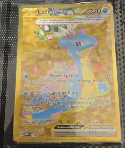 2023 Pokémon SV: Scarlet & Violet Promo #164 Lapras ex — front
