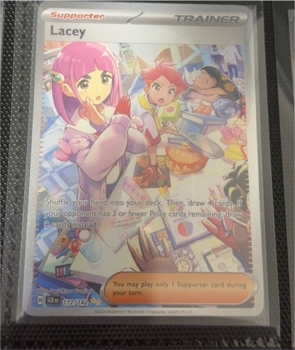 2014 Pokémon SV07: Stellar Crown #172/142 Lacey — front