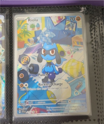 2023 Pokémon Scarlet & Violet #215 Riolu Illustration Rare — front