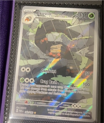 2023 Pokémon SV04: Paradox Rift #183 Crustle Illustration Rare — front