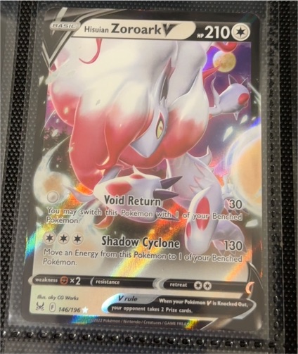 2022 Pokemon Lost Origin #146 Hisuian Zoroark V — front