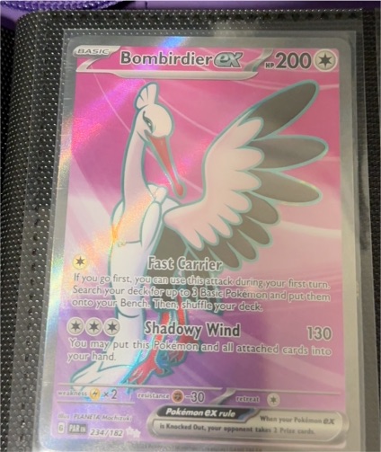 2024 Pokémon SV04: Paradox Rift #234 Bombirdier ex — front