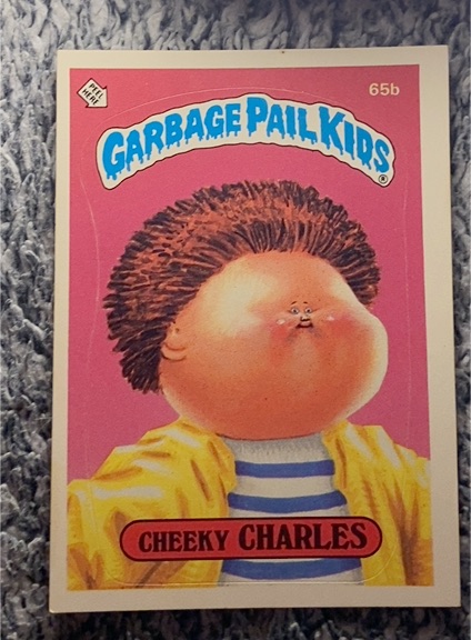1985 Topps Garbage Pail Kids Series 2 #65b Cheeky Charles — front