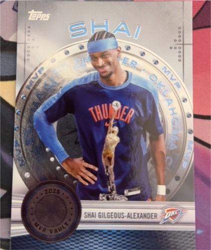 2025 Topps MVP Vault #MVP-2 Shai Gilgeous-Alexander — front