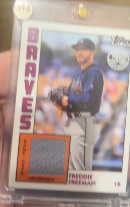 2019 Topps 1984 Topps Relics #84R-FF Freddie Freeman — front