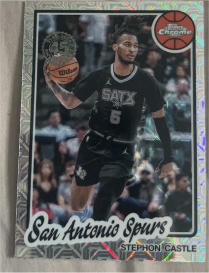 2025-26 Topps Chrome #TC-SC Stephon Castle — front