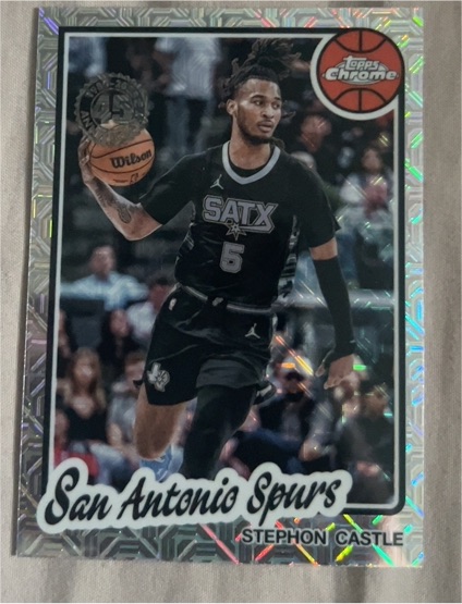 2025-26 Topps Chrome #TC-SC Stephon Castle — front