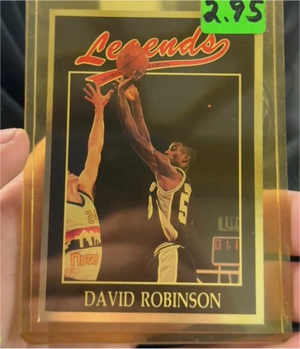1991 Legends #45 David Robinson — front