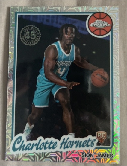 2025-26 Topps #TC-SJ Sion James 1980-81 Topps Chrome Basketball Rookie — front