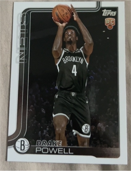 2025-26 Topps #222 Drake Powell — front