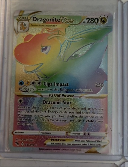 2022 Pokémon GO #081/078 Dragonite VSTAR — front