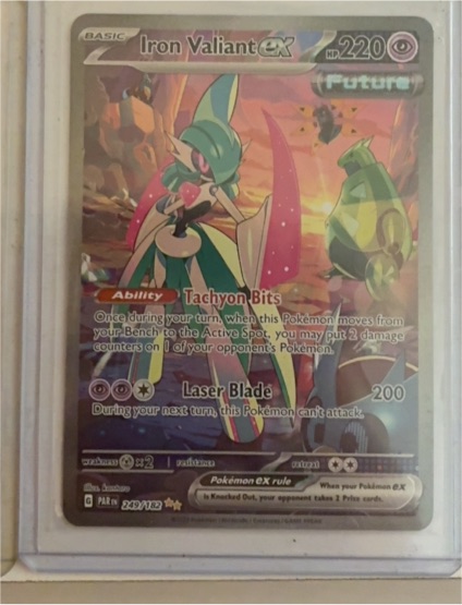 2023 Pokemon Paradox Rift #249 Iron Valiant ex — front