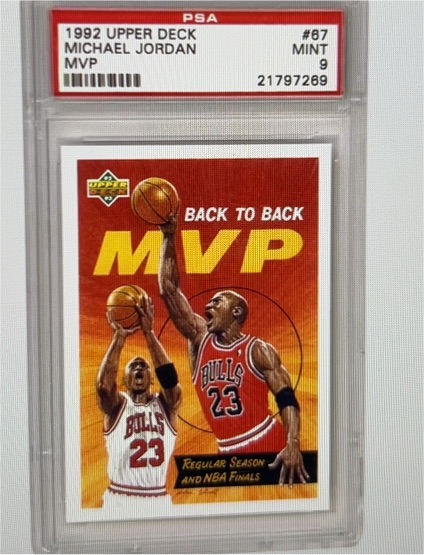 1992 Upper Deck #67 Michael Jordan MVP — front