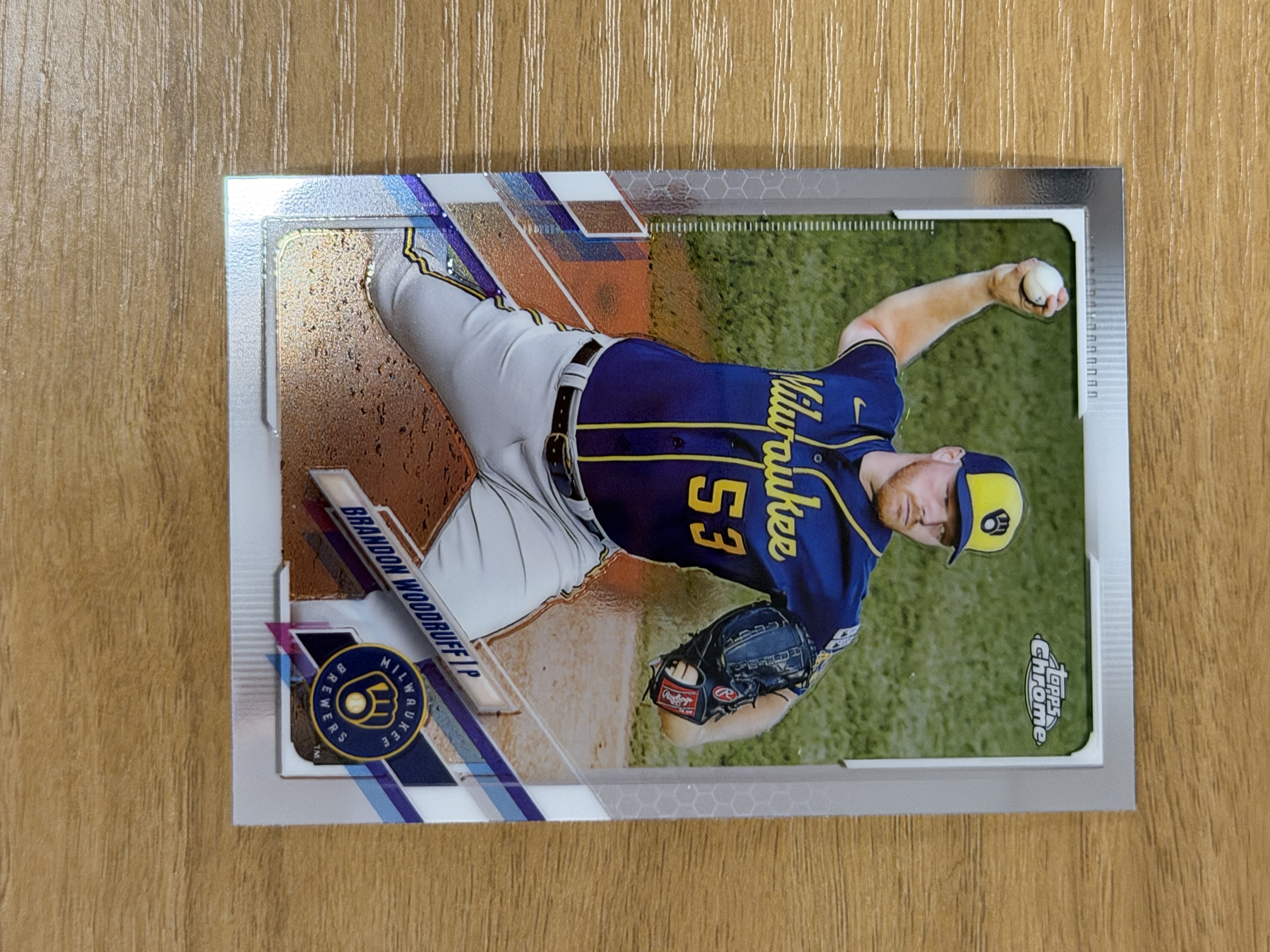 2021 Topps Chrome #192 Brandon Woodruff — front