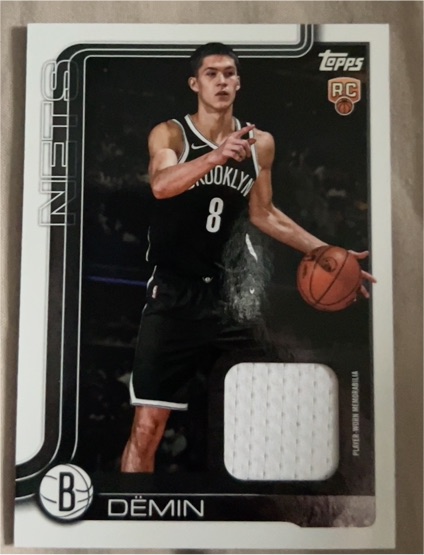 2025-26 Topps #208 Egor Dëmin Rookie — front