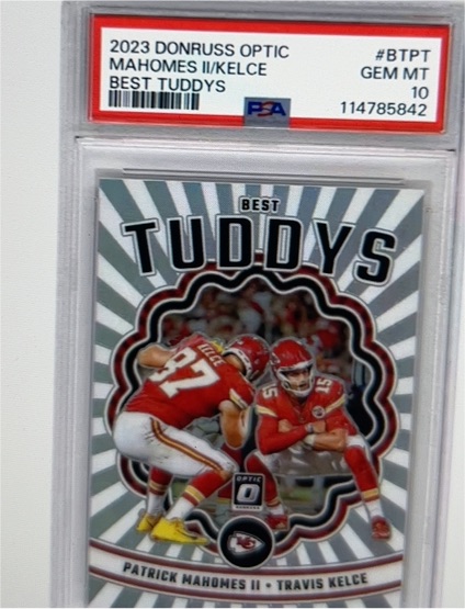 2023 Donruss Optic #BTPT Patrick Mahomes II/Travis Kelce Best Tuddys — front