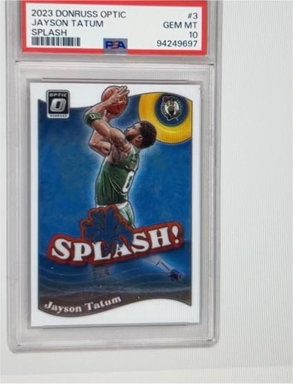 2023-24 Panini Donruss Optic #3 Jayson Tatum Splash — front