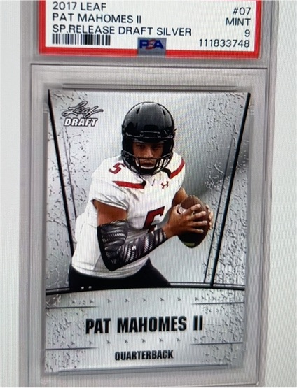 2017 Leaf Special Release Draft Silver #07 Pat Mahomes II — front
