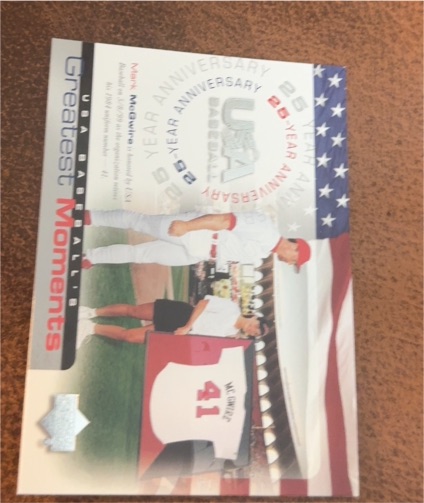 2004 Upper Deck USA Baseball 25th Anniversary #195 Mark McGwire — front