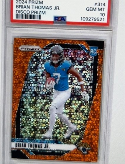 2024 Panini Prizm #314 Brian Thomas Jr. Disco Prizm — front