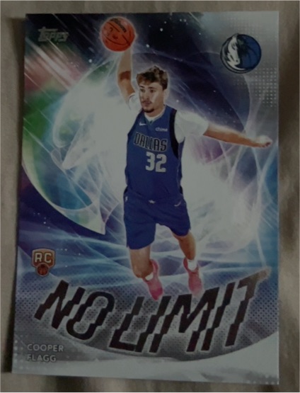 2025-26 Topps #NL-1 Cooper Flagg No Limit RC Dallas Mavericks — front