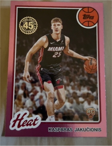 2025-26 Topps 45th Anniversary #80BK-66 Kasparas Jakučionis — front