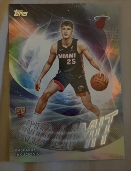 2025-26 Topps Basketball No Limit #NL-20 Kasparas Jakučionis — front