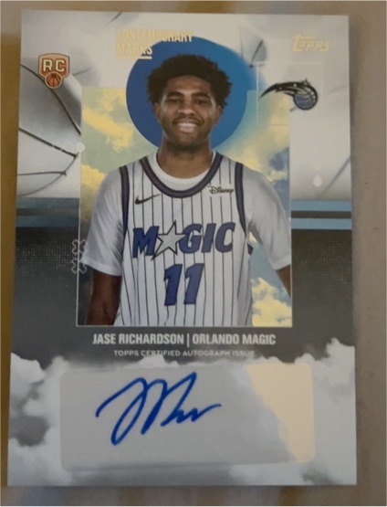 2025-26 Topps Contemporary Marks #CM-JR Jase Richardson — front