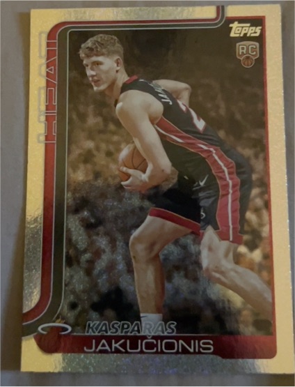 2025-26 Topps #220 Kasparas Jakučionis — front