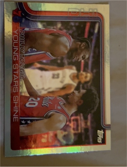 2025 Topps Philly Tough Young Stars Shine #275 Tyrese Maxey Jared McCain — front