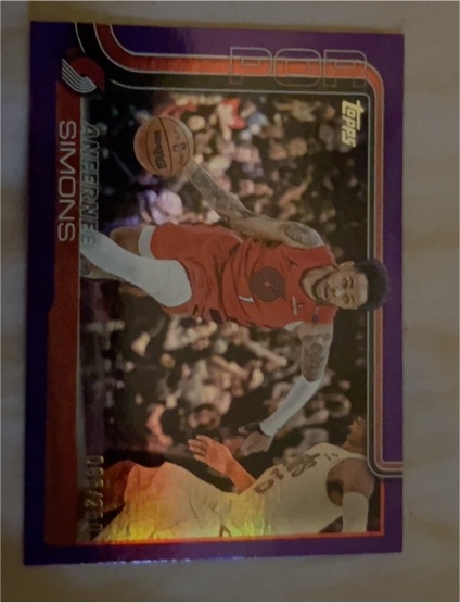 2025-26 Topps #123 Anfernee Simons — front