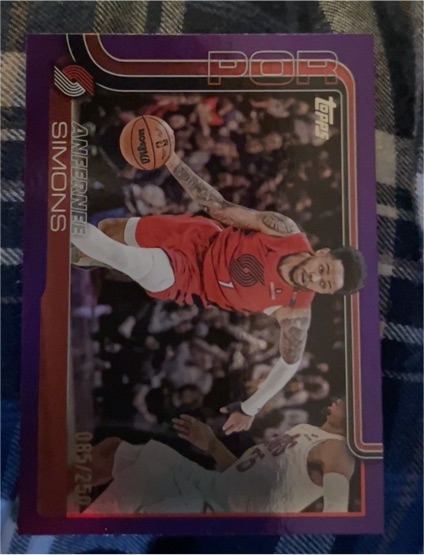 2025-26 Topps #085 Anfernee Simons — front