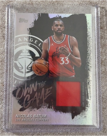 2025-26 Topps Own The Game #OTGA-NB Nicolas Batum — front